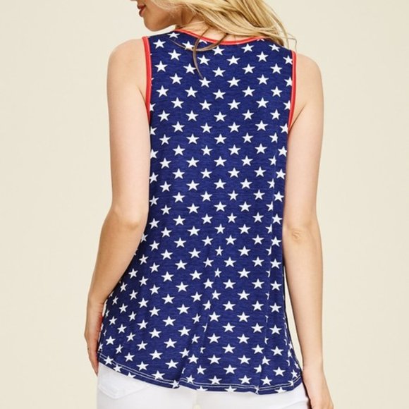 Stars and Stripes USA Flag Tank Top - Picture 6 of 9